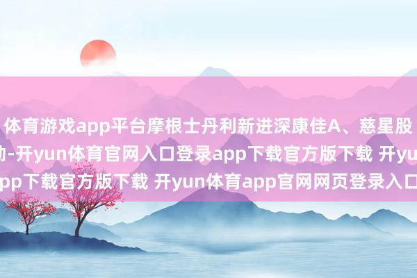 体育游戏app平台摩根士丹利新进深康佳A、慈星股份、华斯股份十大鼓动-开yun体育官网入口登录app下载官方版下载 开yun体育app官网网页登录入口