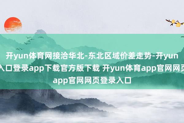 开yun体育网接洽华北-东北区域价差走势-开yun体育官网入口登录app下载官方版下载 开yun体育app官网网页登录入口
