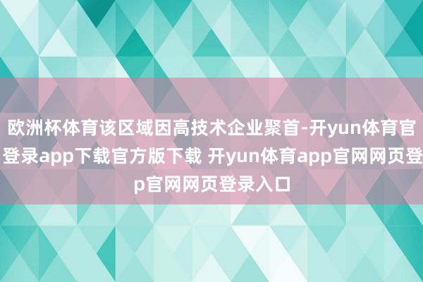 欧洲杯体育该区域因高技术企业聚首-开yun体育官网入口登录app下载官方版下载 开yun体育app官网网页登录入口