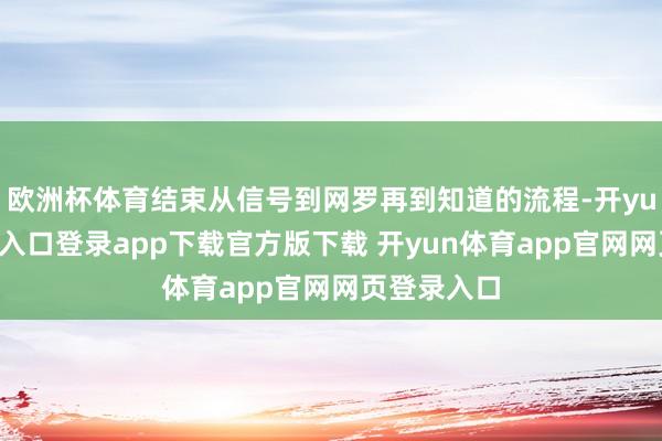 欧洲杯体育结束从信号到网罗再到知道的流程-开yun体育官网入口登录app下载官方版下载 开yun体育app官网网页登录入口