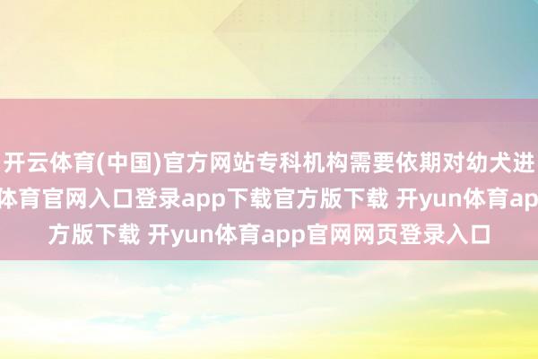 开云体育(中国)官方网站专科机构需要依期对幼犬进行查考评估-开yun体育官网入口登录app下载官方版下载 开yun体育app官网网页登录入口