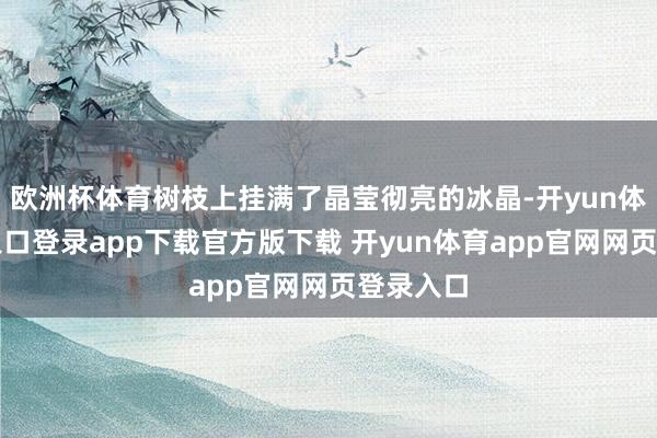 欧洲杯体育树枝上挂满了晶莹彻亮的冰晶-开yun体育官网入口登录app下载官方版下载 开yun体育app官网网页登录入口