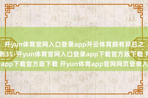 开yun体育官网入口登录app开云体育颇有异日之星的架势;联系词来到35-开yun体育官网入口登录app下载官方版下载 开yun体育app官网网页登录入口