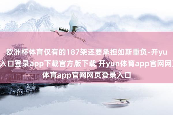 欧洲杯体育仅有的187架还要承担如斯重负-开yun体育官网入口登录app下载官方版下载 开yun体育app官网网页登录入口