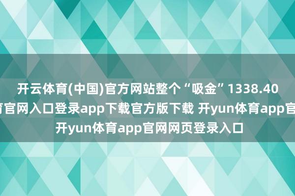 开云体育(中国)官方网站整个“吸金”1338.40万元-开yun体育官网入口登录app下载官方版下载 开yun体育app官网网页登录入口
