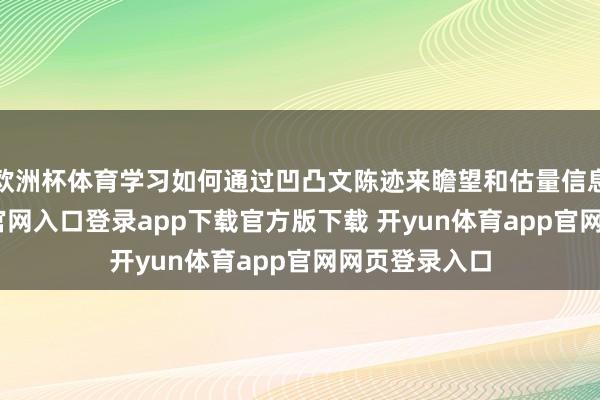 欧洲杯体育学习如何通过凹凸文陈迹来瞻望和估量信息-开yun体育官网入口登录app下载官方版下载 开yun体育app官网网页登录入口