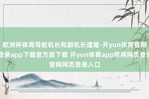 欧洲杯体育导致机长和副机长遭难-开yun体育官网入口登录app下载官方版下载 开yun体育app官网网页登录入口