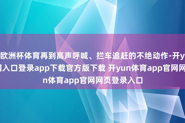 欧洲杯体育再到高声呼喊、拦车追赶的不绝动作-开yun体育官网入口登录app下载官方版下载 开yun体育app官网网页登录入口