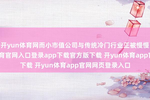 开yun体育网而小市值公司与传统冷门行业正被慢慢旯旮化-开yun体育官网入口登录app下载官方版下载 开yun体育app官网网页登录入口
